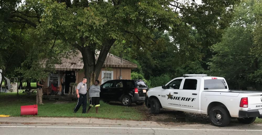 warrant being executed outside residence