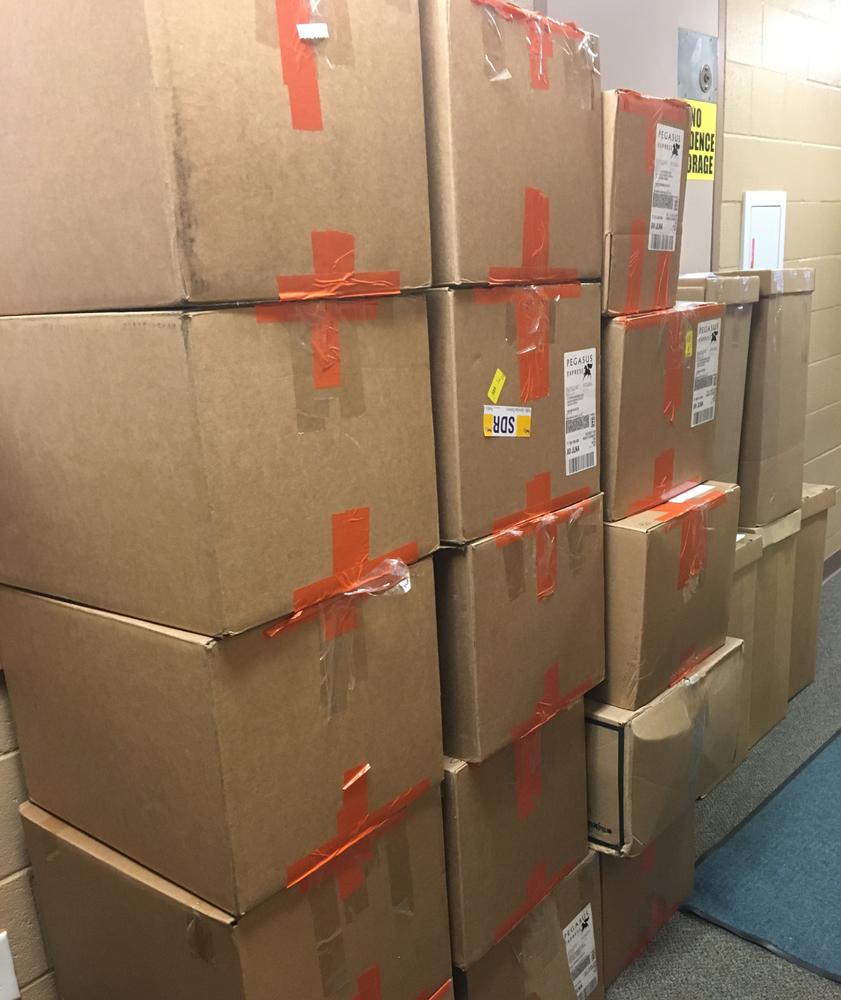Sealed boxes of prescription drugs to be turned over to DEA