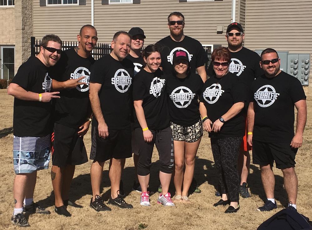 Office Team getting ready for the Polar Plunge