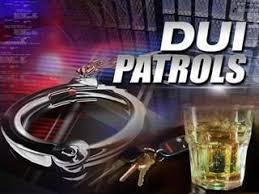 DUI Patrols artwork with handcuffs and a glass of alcohol